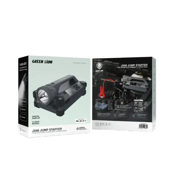 Green Lion JX66 Jump Starter 24000mAh - Image 2
