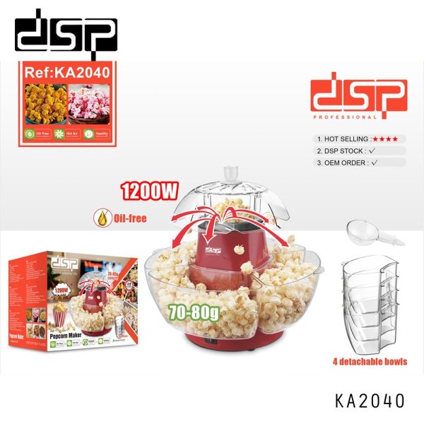 Popcorn Maker Hot Air Corn Popper - Image 2