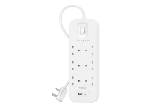 Belkin 6ST-2M Surge Protector with USB-C and USB-A Ports